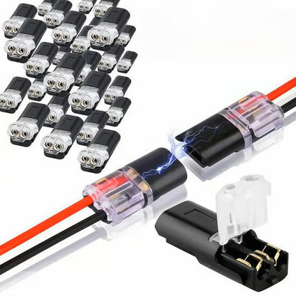 🔥Final Day – Ends Tonight!⏰🏆Double-wire Plug-in Connector With Locking Buckle