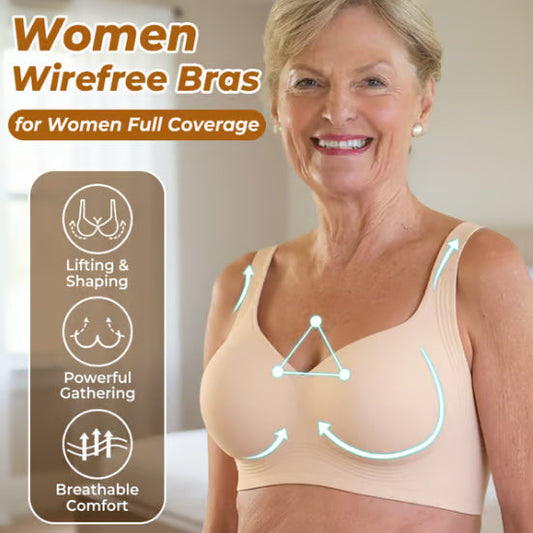 🎉LAST DAY SALE -50% OFF💖 Women's Seamless Full Coverage Wireless Bra
