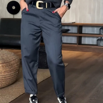 🔥2025 HOT SALE🔥Unisex High Waist Casual Straight Blazer Pants