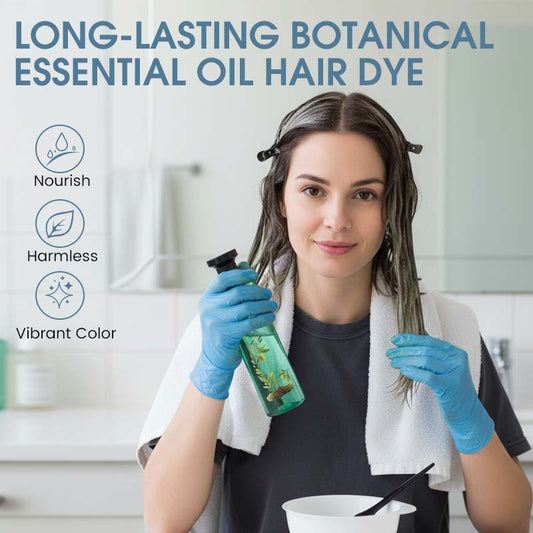 🔥2026 New Arrivals: 50% Off !🔥Long-Lasting Botanical Essential Oil Hair Dye