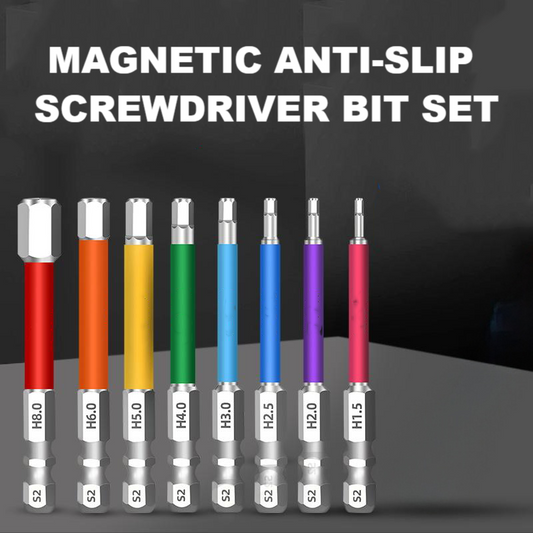 Magnetic Anti-Slip Screwdriver Bit Set