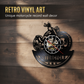 ⏳Limited-time 50% off⏰Retro Motorcycle Vinyl Record Wall Clock