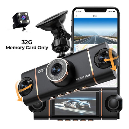 ⏳Time-Limited Special⏰4-Channel HD Dashcam with Front Interior Rear Recording