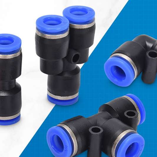 🔧 50% OFF NOW! 💨 1/4" Pneumatic Air Hose Fittings Kit – Push-to-Connect, Leak-Proof & Durable Construction ⚙️