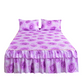 3-Piece Floral Ruffled Bed Skirt Set