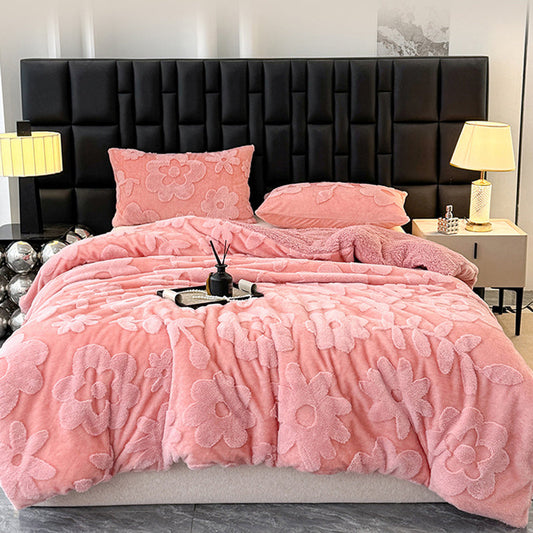 🔥Double-Layer Plush Jacquard Blanket